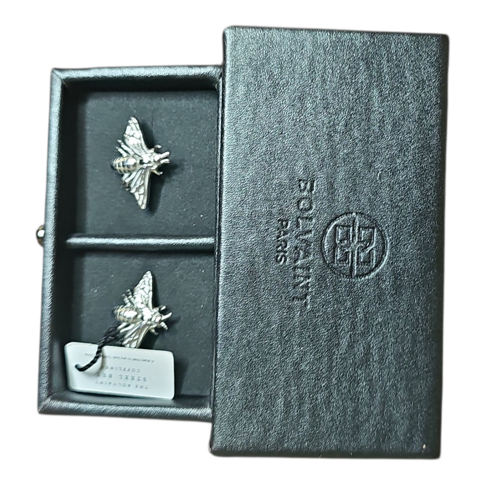 The Bolvaint Steel Bee Cufflinks